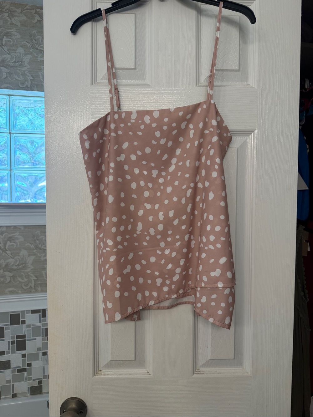 Pink Lily Spotted Cami Top